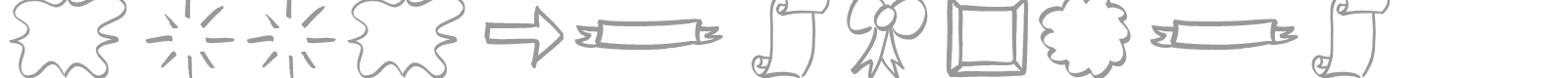 Doodle Shapes font preview